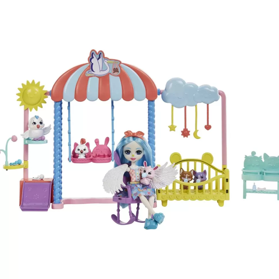 Enchantimals Baby Bffs Guarderia Starley Stork Muneca Y Set 4 Anos* Muñecas