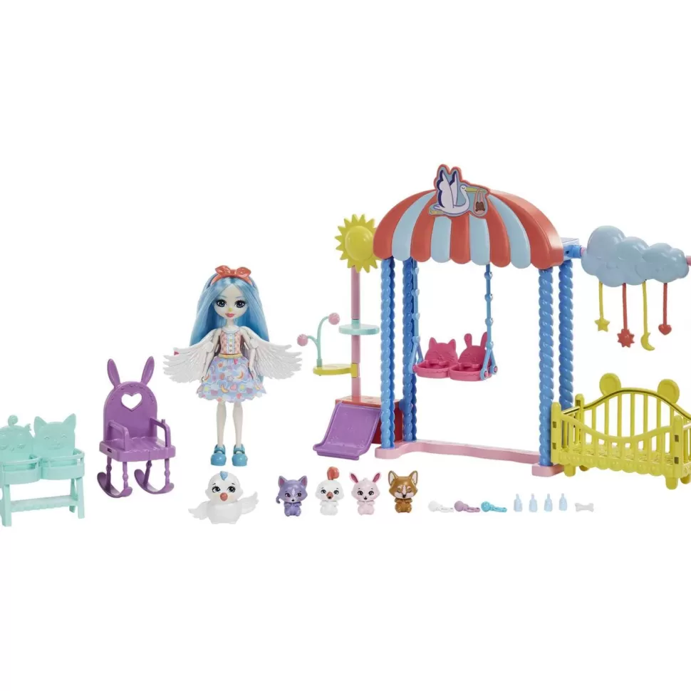 Enchantimals Baby Bffs Guarderia Starley Stork Muneca Y Set 4 Anos* Muñecas