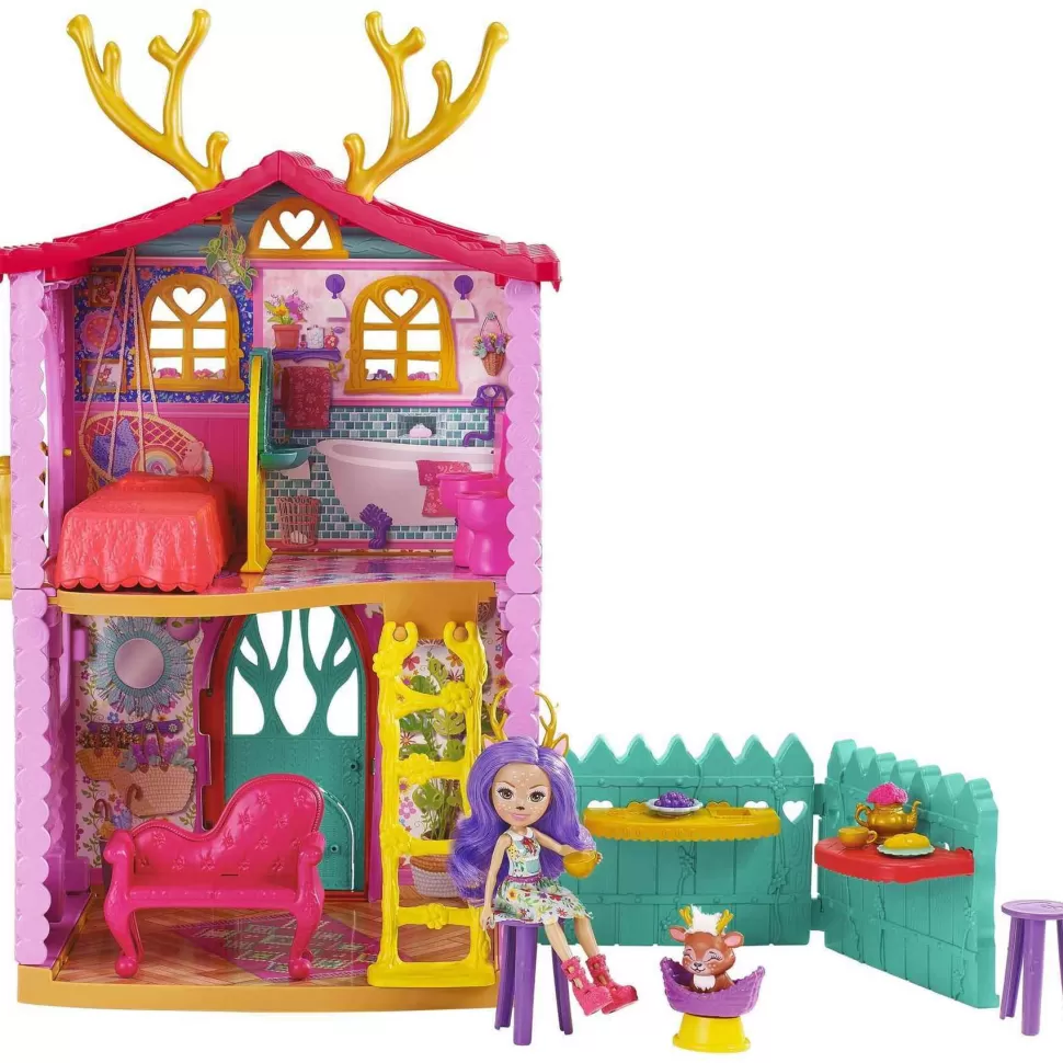 Enchantimals Muñecas^ Casa Ciervo Con Muneca Danessa Casa De Juguete 4 Anos