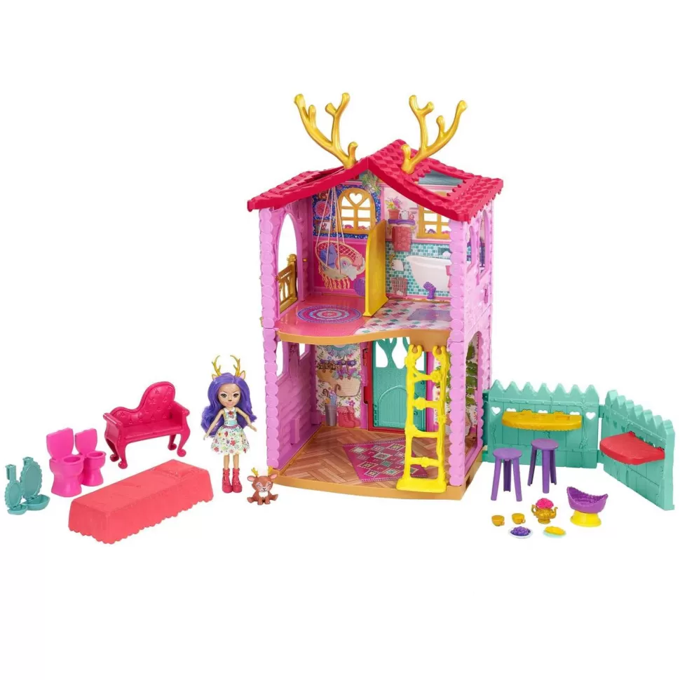 Enchantimals Muñecas^ Casa Ciervo Con Muneca Danessa Casa De Juguete 4 Anos