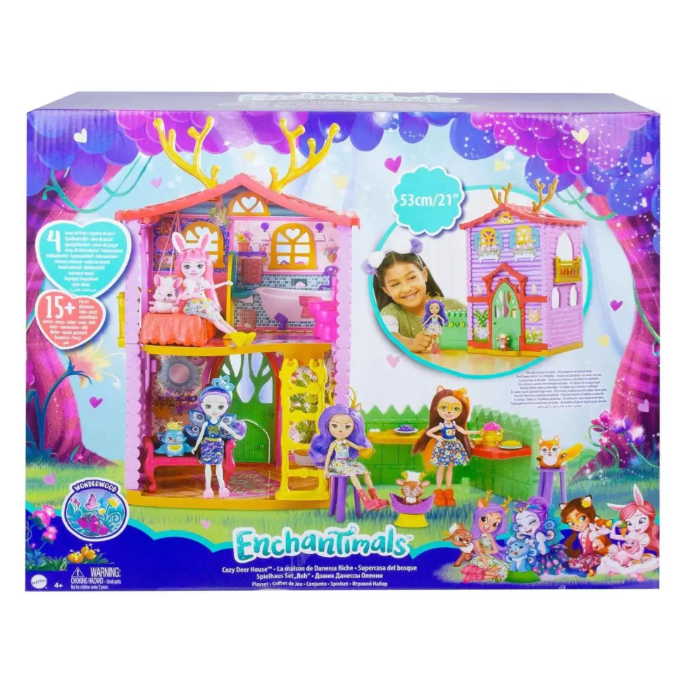 Enchantimals Muñecas^ Casa Ciervo Con Muneca Danessa Casa De Juguete 4 Anos