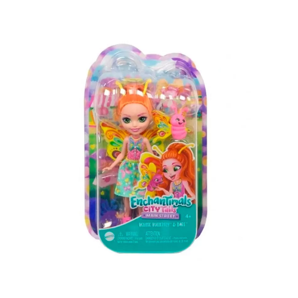 Enchantimals Muñecas^ City Tails Belisse Butterfly Muneca Con Mascota 4 Anos