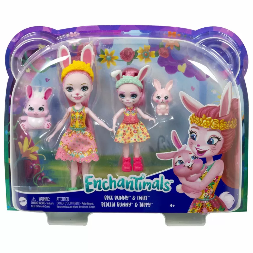 Enchantimals Muñecas Bree Y Bedelia Bunny Con Mascotas 4 Anos* Muñecas