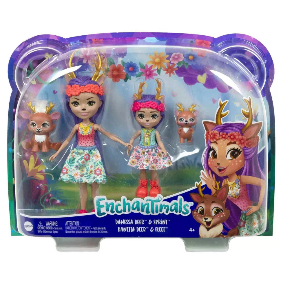 Enchantimals Muñecas^ Muñecas Danessa Y Danetta Deer Con Mascotas 4 Anos