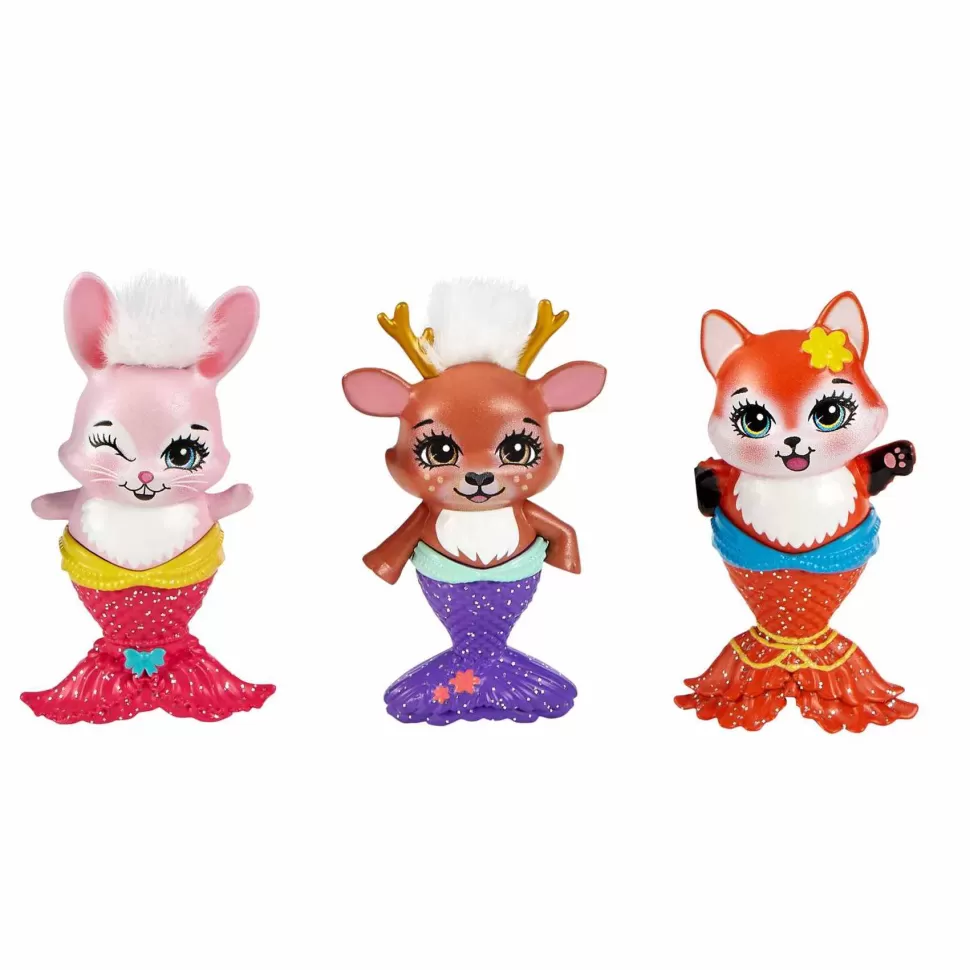 Enchantimals Muñecas^ Pack 3 Sirenas Muñecas Con Mascotas Y Accesorios Mattel Hcf87