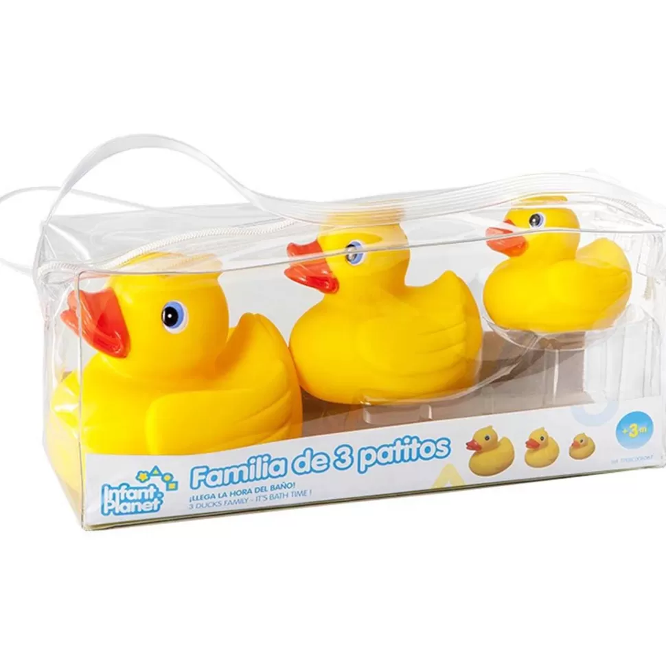 Petit Planet Primera Infancia^Familia De 3 Patitos De Goma | Juguetes Para El Bano |