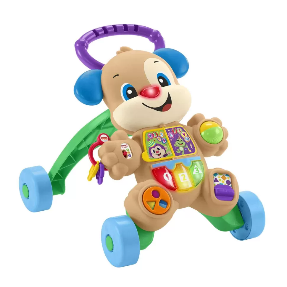 Fisher Price Puzzles Y Educativos^ Rie Y Aprende Andador Perrito Primeros Pasos
