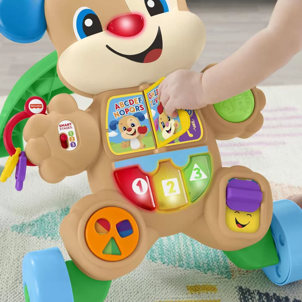 Fisher Price Puzzles Y Educativos^ Rie Y Aprende Andador Perrito Primeros Pasos