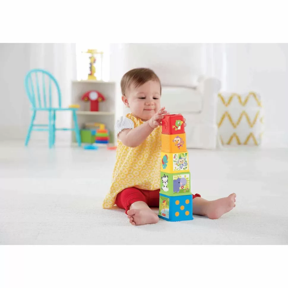 Fisher Price Primera Infancia^Fisher-Price Bloques Apila Y Descubre Juguete Bloques Construcción Mattel Cdc52