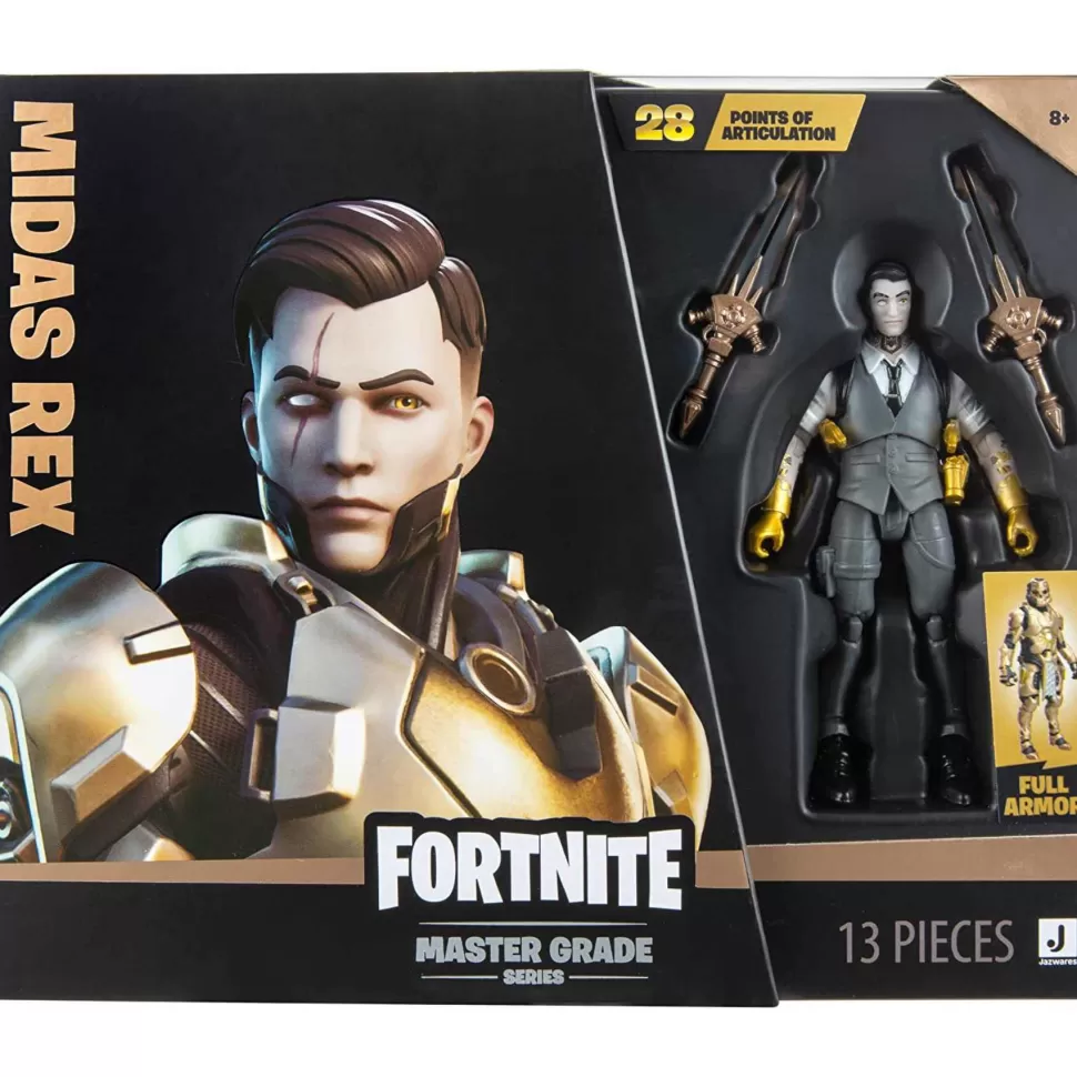 Fortnite Figura Master Grade Midas 2 En 1 Con 15 Accesorios* Figuras Y Minimundos
