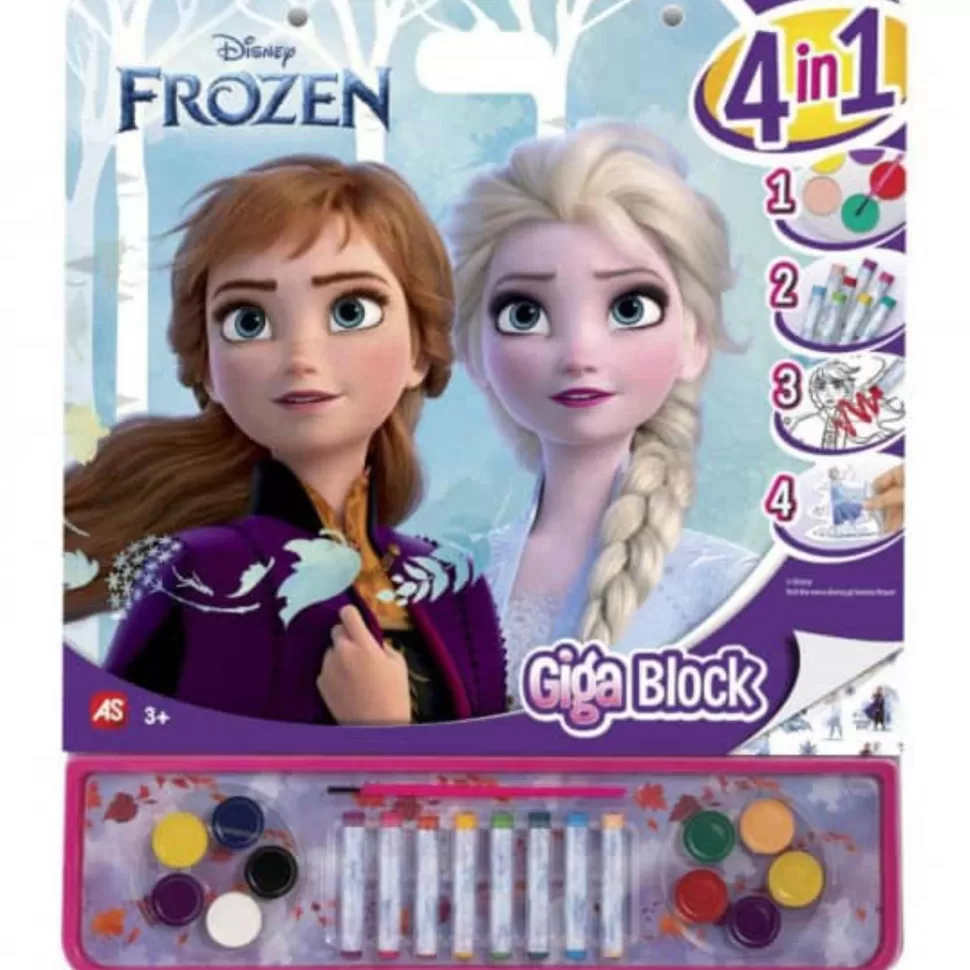 Frozen Manualidades^ Libro De Colorear Giga Block 4 En 1