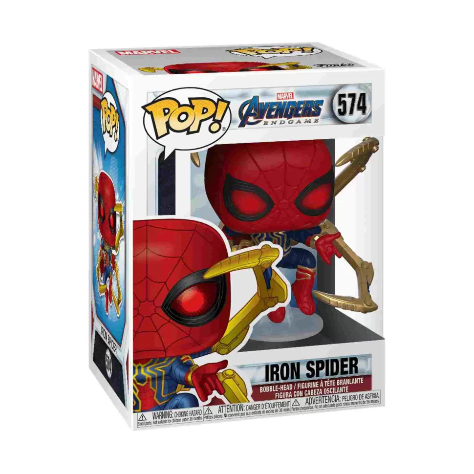 Funko Pop! Iron Spider Con Nano Guantelete De Marvel Endgame* Figuras Y Minimundos