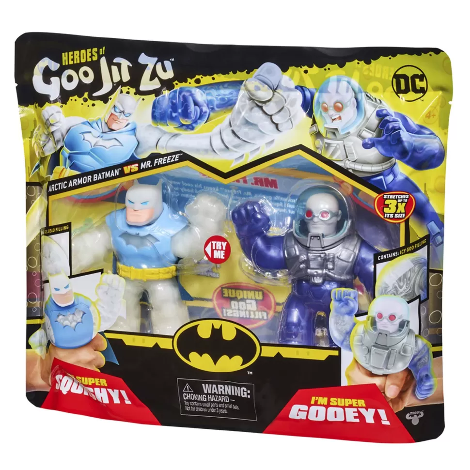 Batman Goo Jit Zu Pack De 2 Heroes Vs Mr Freeze* Figuras Y Minimundos