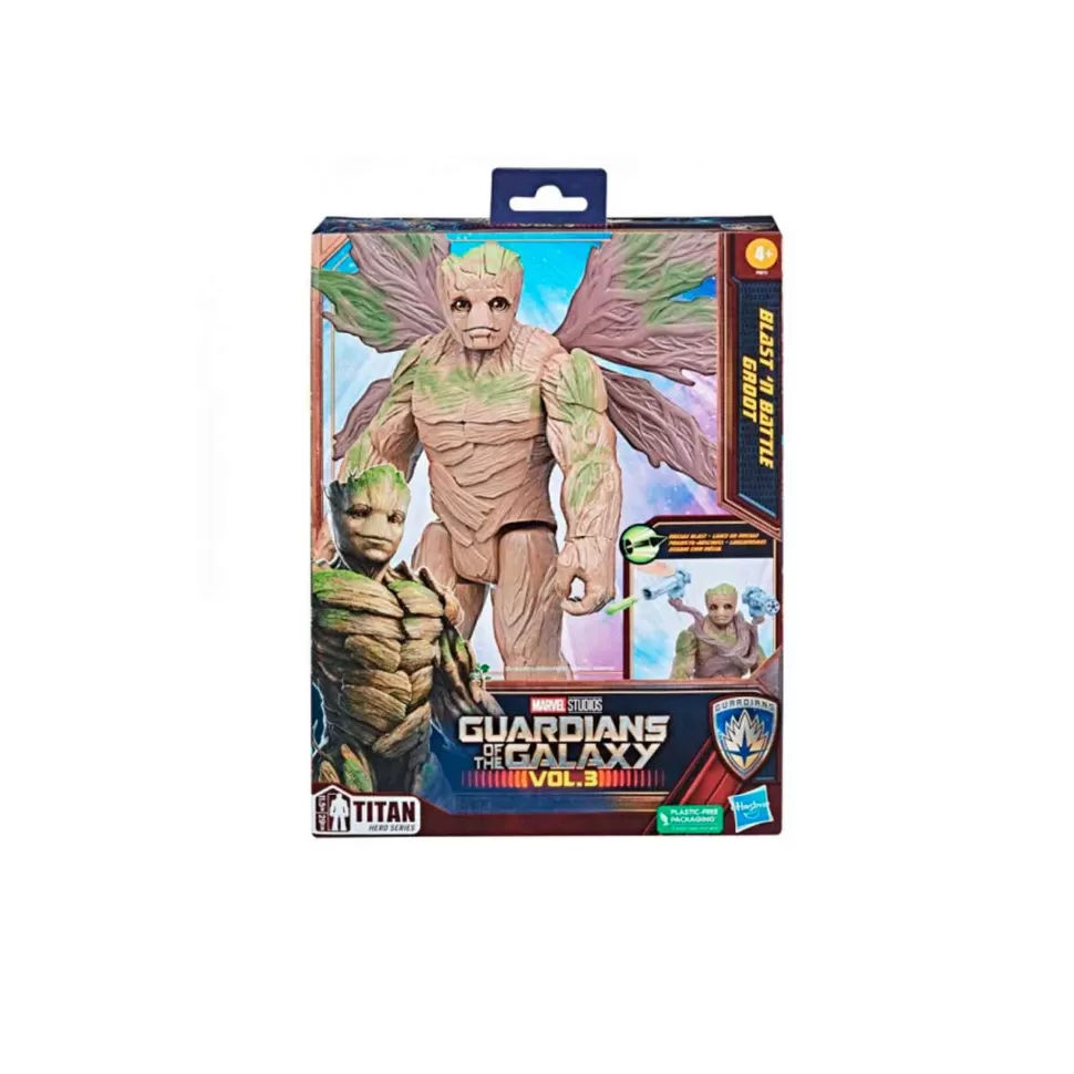 Guardianes de la Galaxia Figuras Y Minimundos^ Vol. 3 Blast´N Battle Groot Titan Hero Series