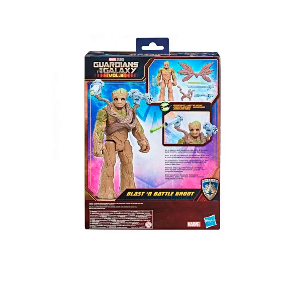 Guardianes de la Galaxia Figuras Y Minimundos^ Vol. 3 Blast´N Battle Groot Titan Hero Series