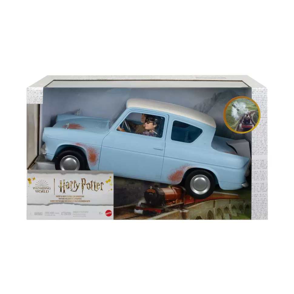 Harry Potter Figuras Y Minimundos^ Y Ron Weasley Munecos Con Coche De Juguete Volador6 Anos
