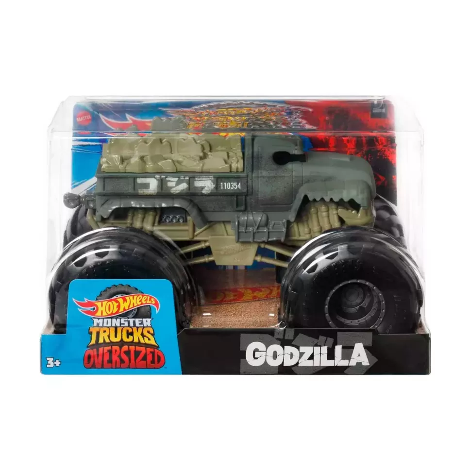 Hot Wheels Vehículos Y Radio Control^ 1:24 Scale Oversized Godzilla Diecast Monster Truck