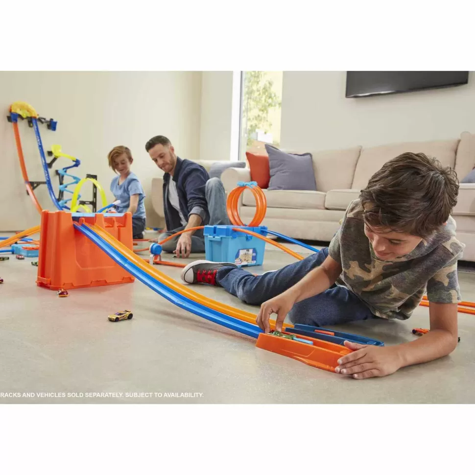 Hot Wheels Vehículos Y Radio Control^ Action Trackset Campeon Del Ovalo Pistas De Coches De Juguete 4 Anos