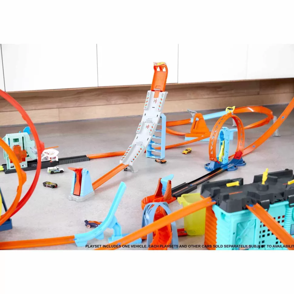 Hot Wheels Vehículos Y Radio Control^ Action Trackset Campeon Del Ovalo Pistas De Coches De Juguete 4 Anos