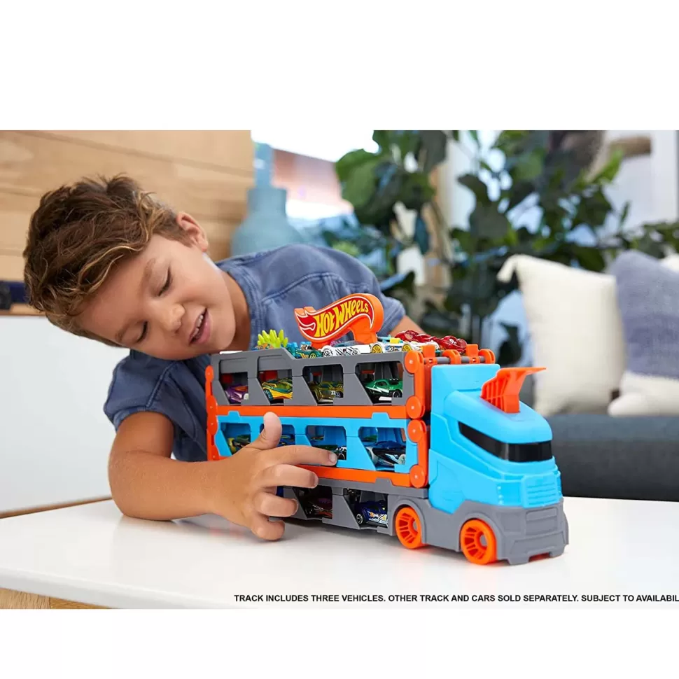 Hot Wheels Camion Convertible En Pista Para Coches De Juguete 4 Anos* Vehículos Y Radio Control