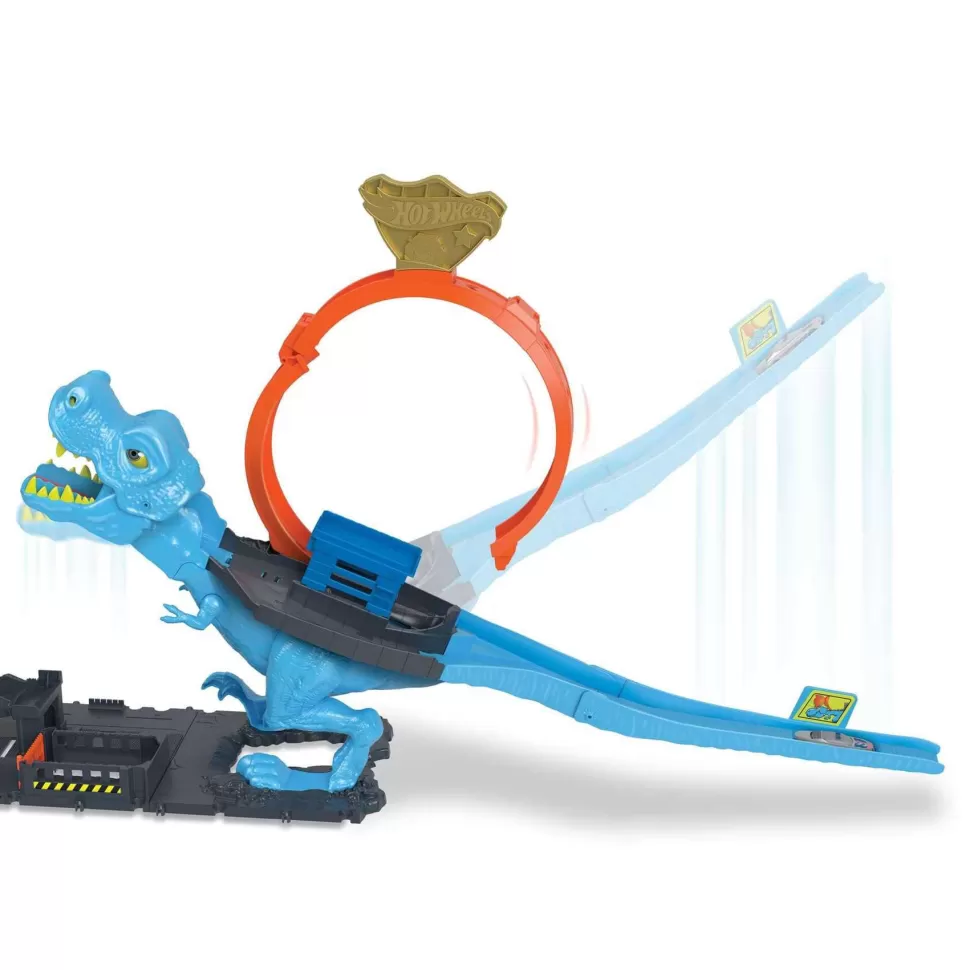 Hot Wheels Vehículos Y Radio Control^ City Desafio Del T-Rex Pista Para Coches De Juguete 4 Anos