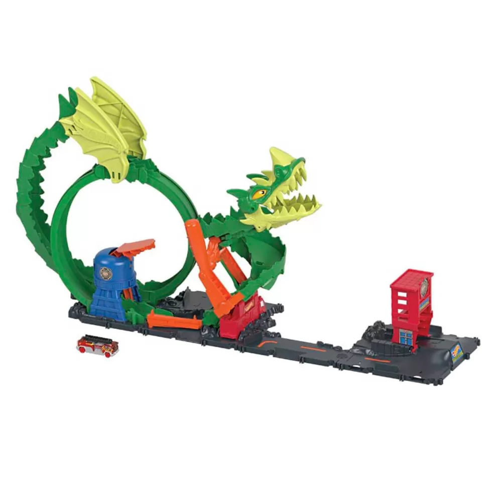 Hot Wheels City Dragon Furioso Pista Para Coches De Juguete 5 Anos* Vehículos Y Radio Control