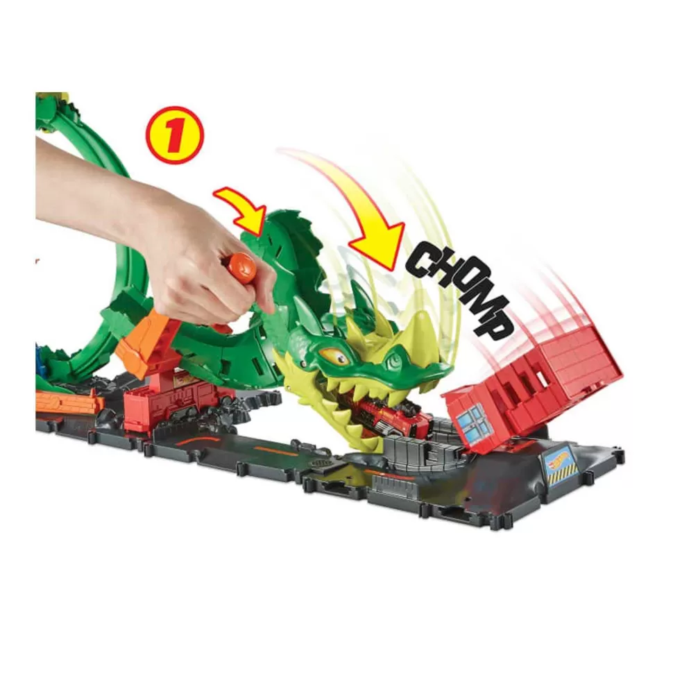 Hot Wheels City Dragon Furioso Pista Para Coches De Juguete 5 Anos* Vehículos Y Radio Control