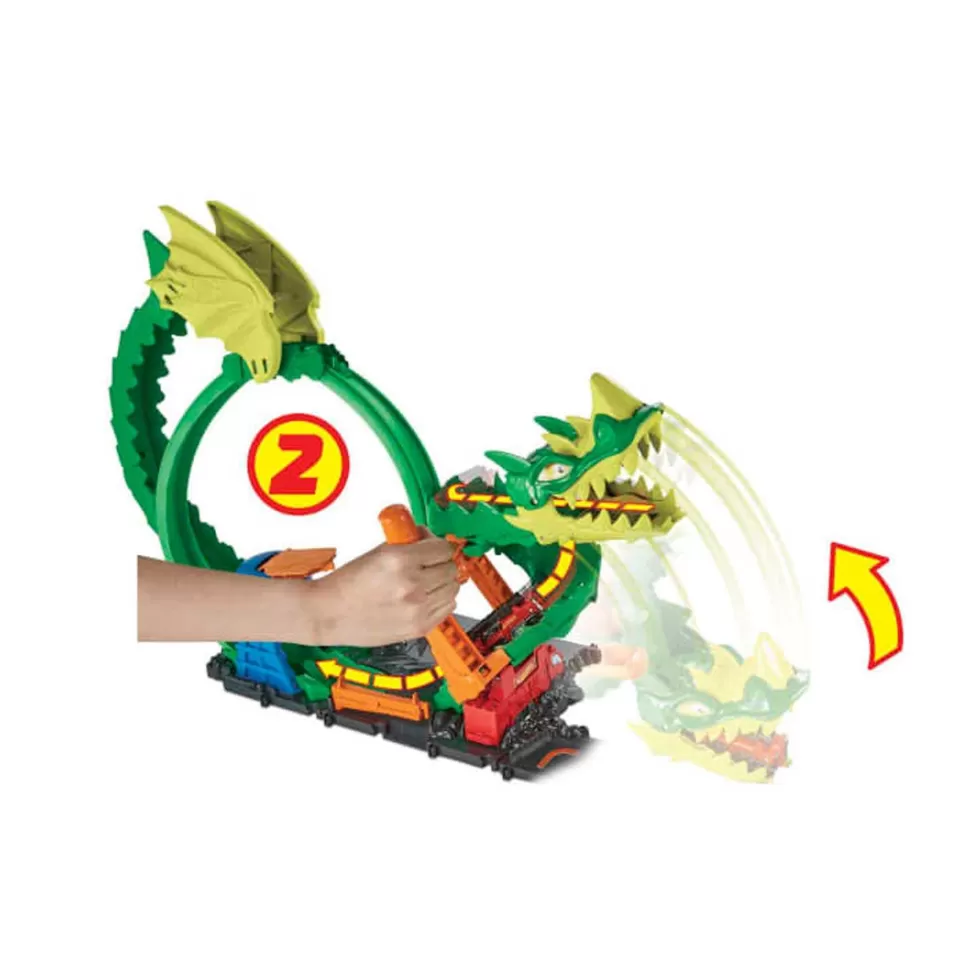 Hot Wheels City Dragon Furioso Pista Para Coches De Juguete 5 Anos* Vehículos Y Radio Control