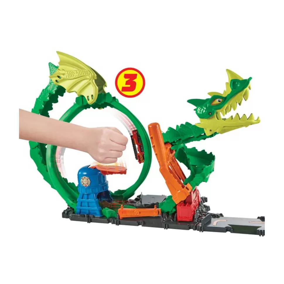 Hot Wheels City Dragon Furioso Pista Para Coches De Juguete 5 Anos* Vehículos Y Radio Control