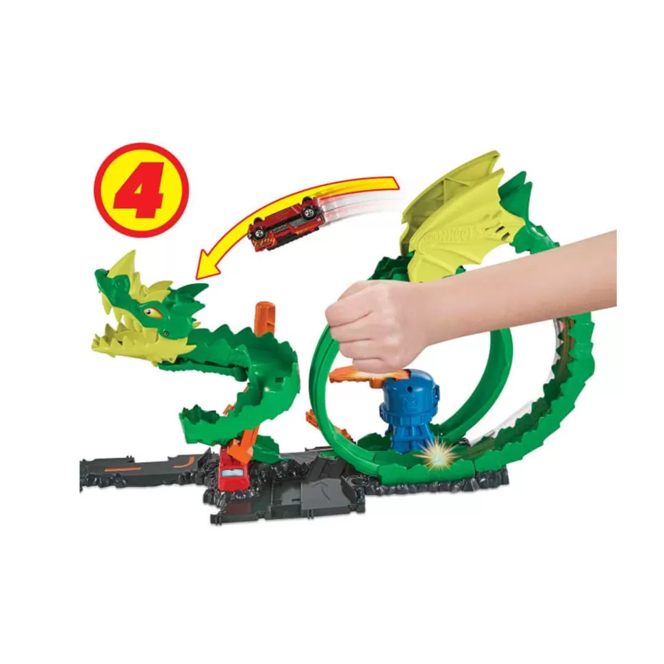 Hot Wheels City Dragon Furioso Pista Para Coches De Juguete 5 Anos* Vehículos Y Radio Control