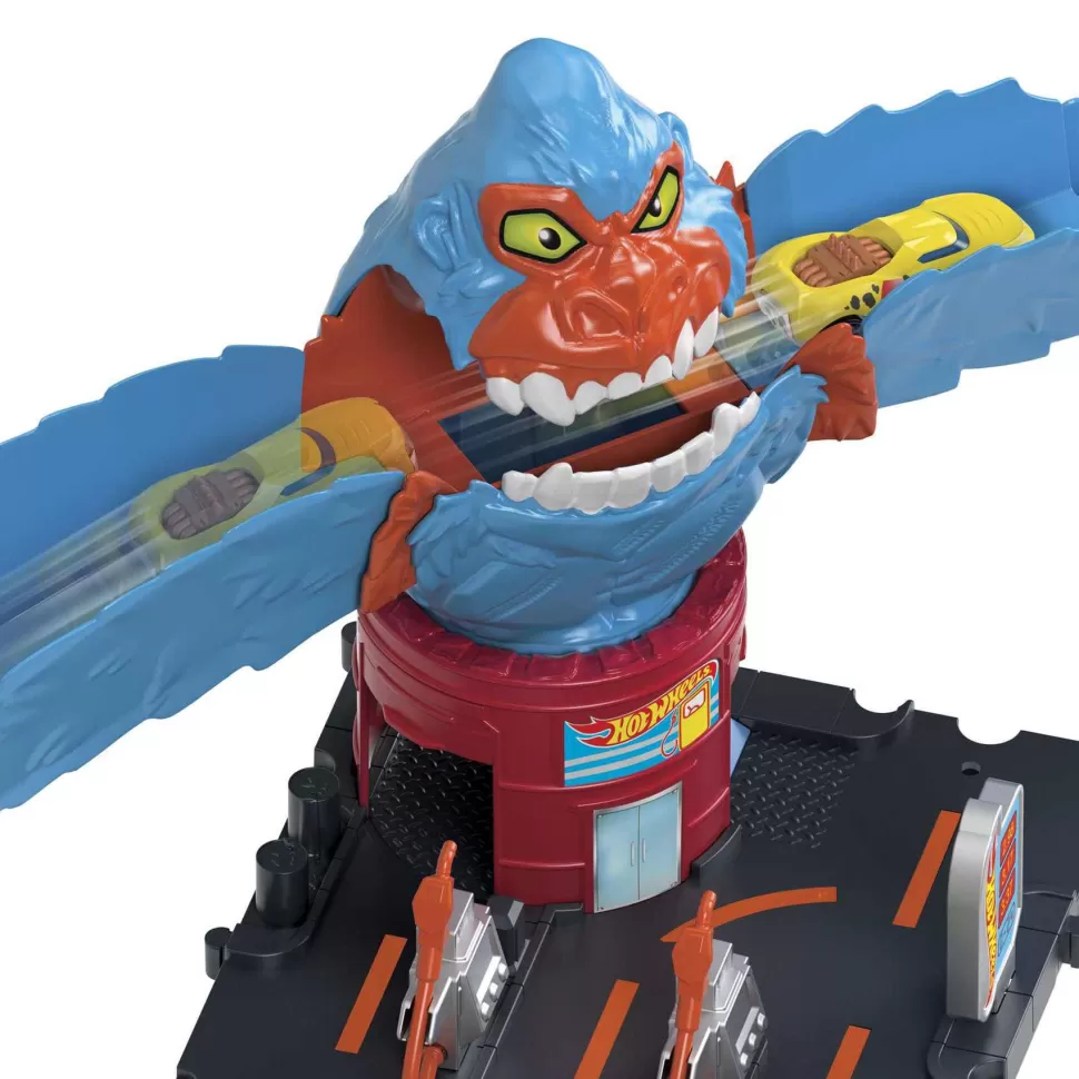 Hot Wheels City El Ataque Del Gorila Pista Para Coches De Juguete 4 Anos* Vehículos Y Radio Control