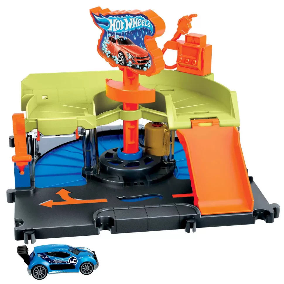 Hot Wheels City Lavadero Coches Expres Pista Coches De Juguete 4 Anos* Vehículos Y Radio Control