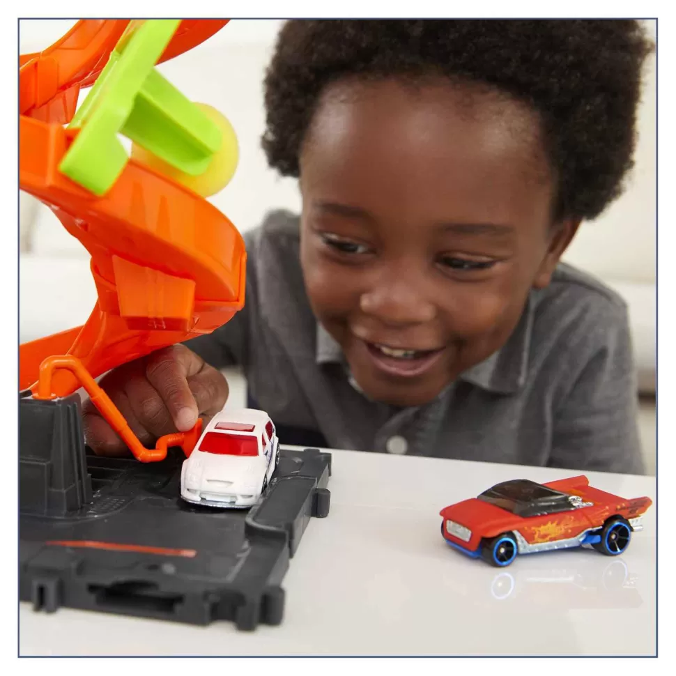 Hot Wheels Vehículos Y Radio Control^ City Mega Torre Lavado Pista Coches De Juguete 4 Anos