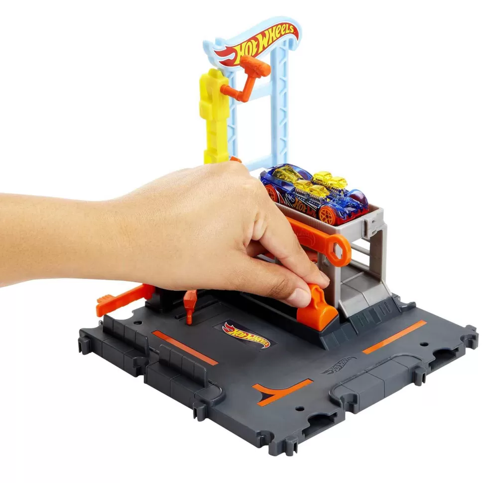 Hot Wheels City Taller Mecanico Pista Para Coches De Juguete 4 Anos* Vehículos Y Radio Control
