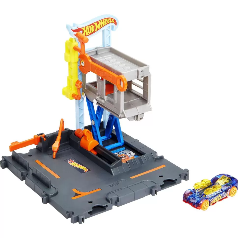 Hot Wheels City Taller Mecanico Pista Para Coches De Juguete 4 Anos* Vehículos Y Radio Control
