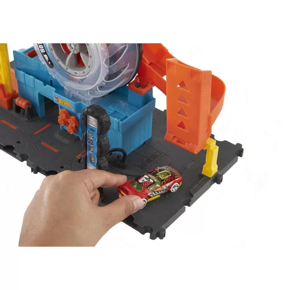 Hot Wheels City Tienda De Neumaticos Pistas Para Coches De Juguete 4 Anos* Vehículos Y Radio Control