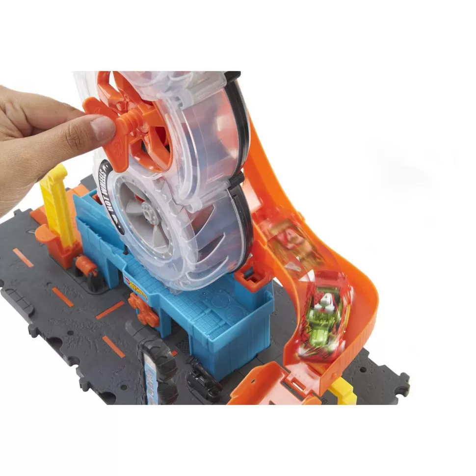 Hot Wheels City Tienda De Neumaticos Pistas Para Coches De Juguete 4 Anos* Vehículos Y Radio Control