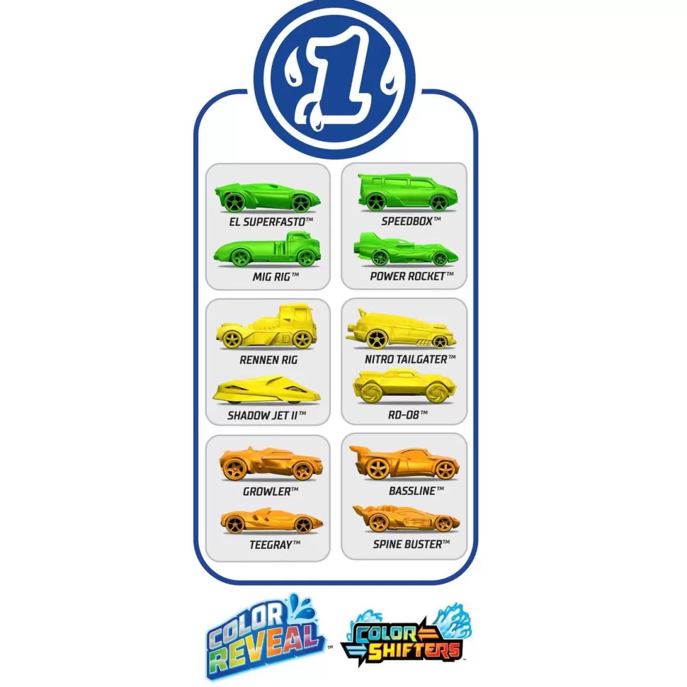 Hot Wheels Vehículos Y Radio Control^ Color Reveal 2 Coches