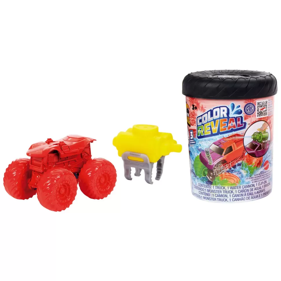 Hot Wheels Vehículos Y Radio Control^ Monster Trucks Coche De Juguete Color Reveal 3 Anos