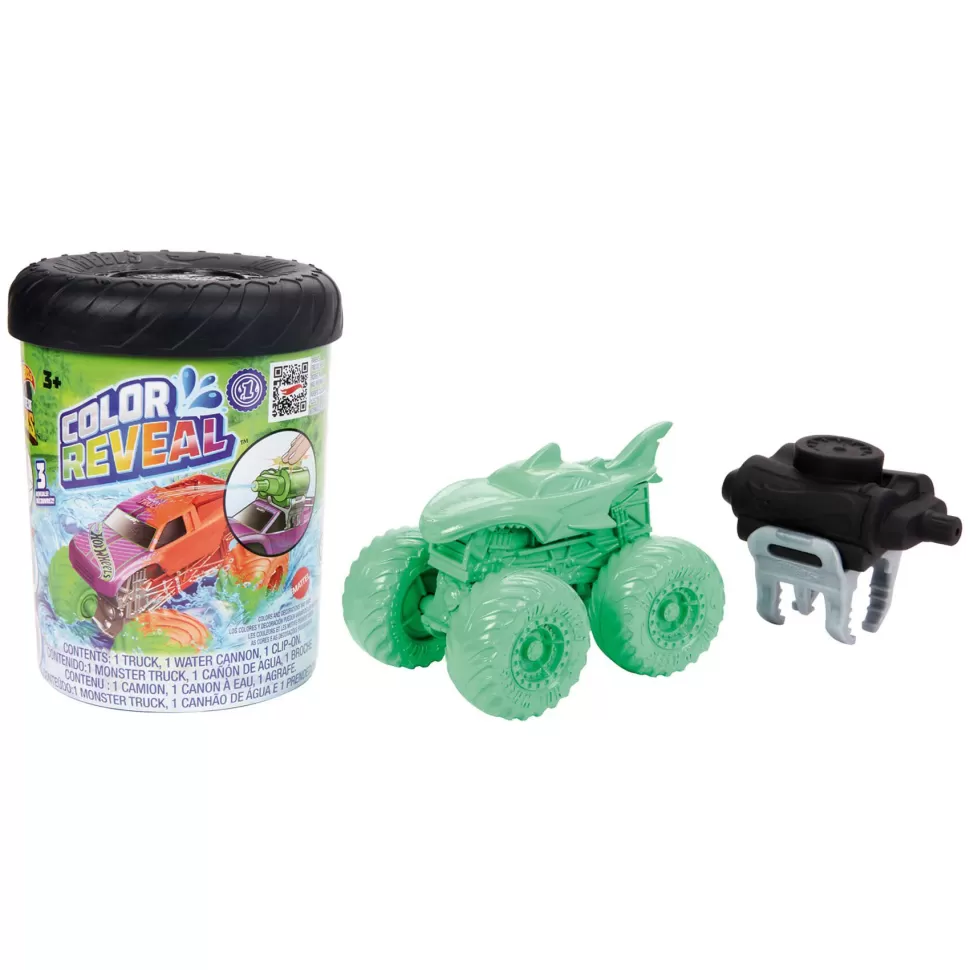 Hot Wheels Vehículos Y Radio Control^ Monster Trucks Coche De Juguete Color Reveal 3 Anos