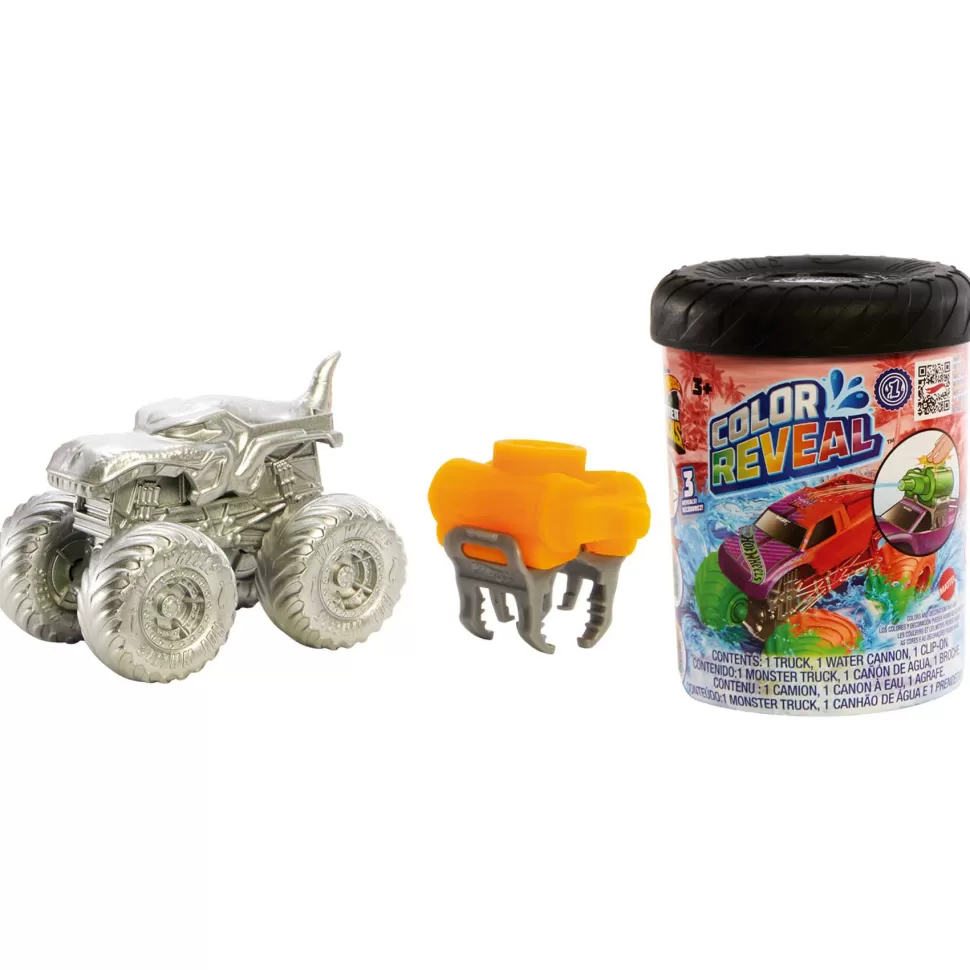 Hot Wheels Vehículos Y Radio Control^ Monster Trucks Coche De Juguete Color Reveal 3 Anos