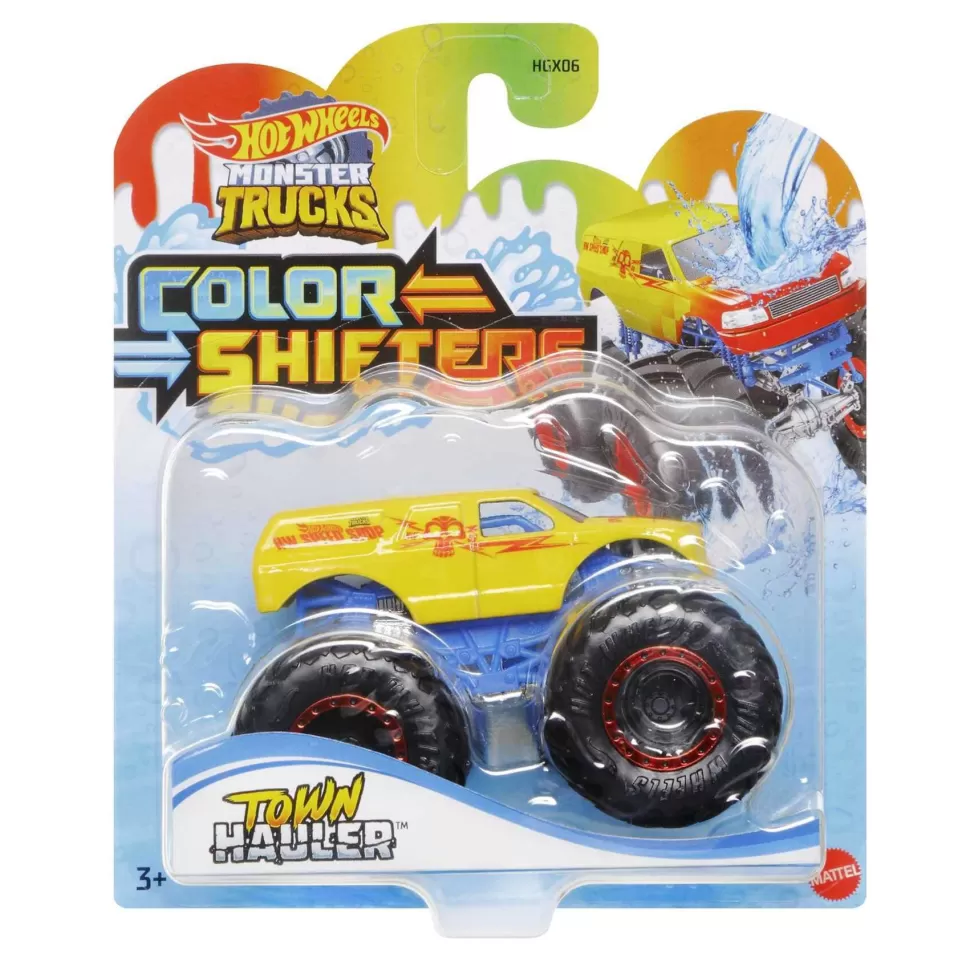 Hot Wheels Vehículos Y Radio Control^ Monster Trucks Color Shifter Coche Juguete Surtido 3 Anos