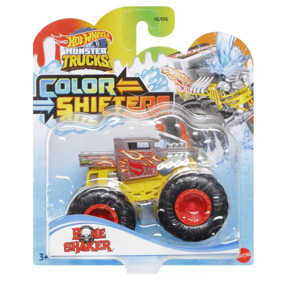 Hot Wheels Vehículos Y Radio Control^ Monster Trucks Color Shifter Coche Juguete Surtido 3 Anos