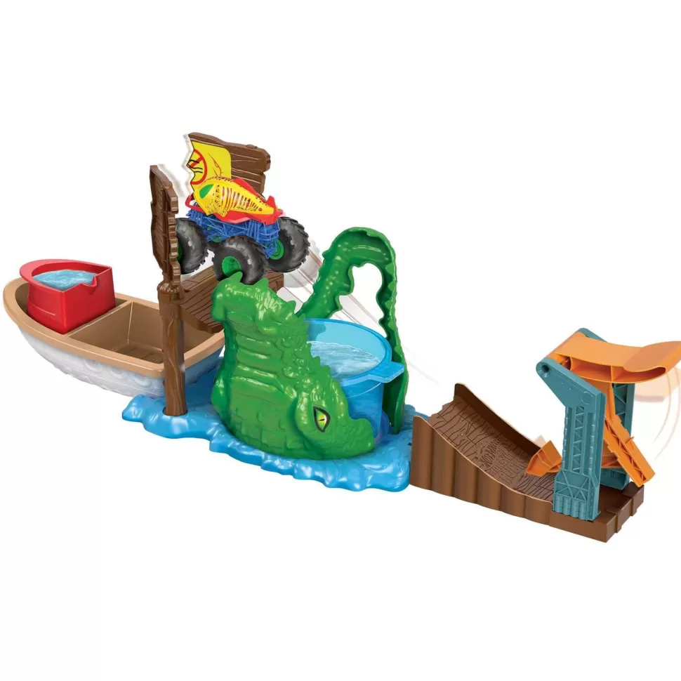 Hot Wheels Monster Trucks Color Shifters Pista Para Coches De Juguete 4 Anos* Vehículos Y Radio Control