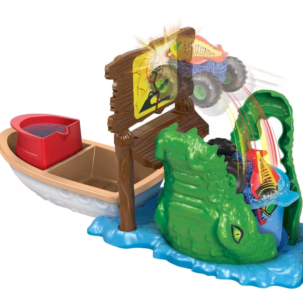 Hot Wheels Monster Trucks Color Shifters Pista Para Coches De Juguete 4 Anos* Vehículos Y Radio Control