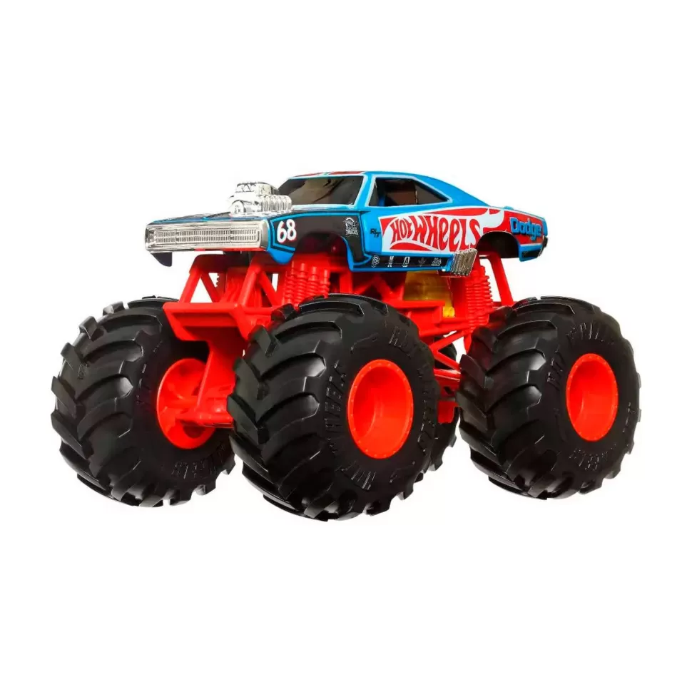 Hot Wheels Vehículos Y Radio Control^ Monster Trucks Oversize Dodge R/T Diecast Vehicle