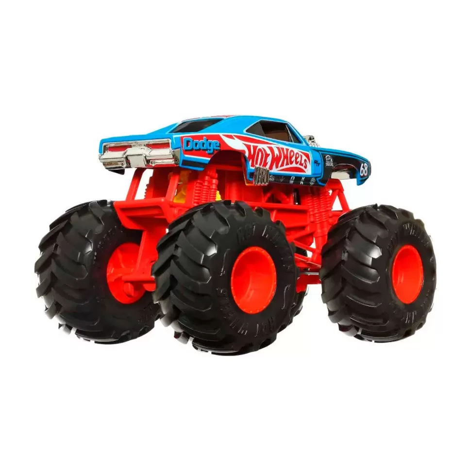 Hot Wheels Vehículos Y Radio Control^ Monster Trucks Oversize Dodge R/T Diecast Vehicle