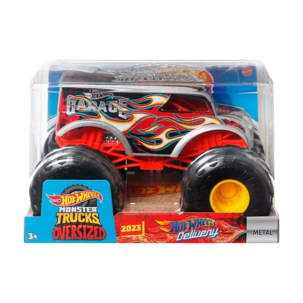 Hot Wheels Vehículos Y Radio Control^ Monster Trucks Oversized 1:24 Delivery Vehicle