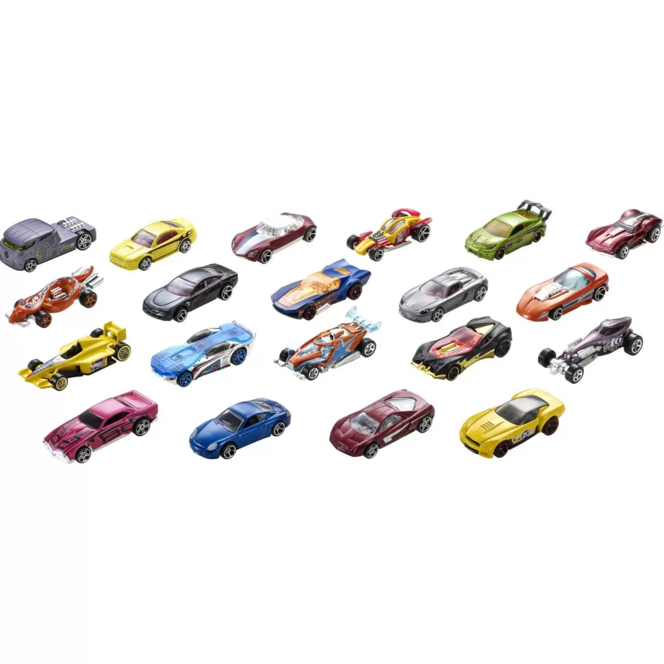 Hot Wheels Vehículos Y Radio Control^ Pack De 20 Vehículos Coches De Juguete Modelos Surtidos3 Anos
