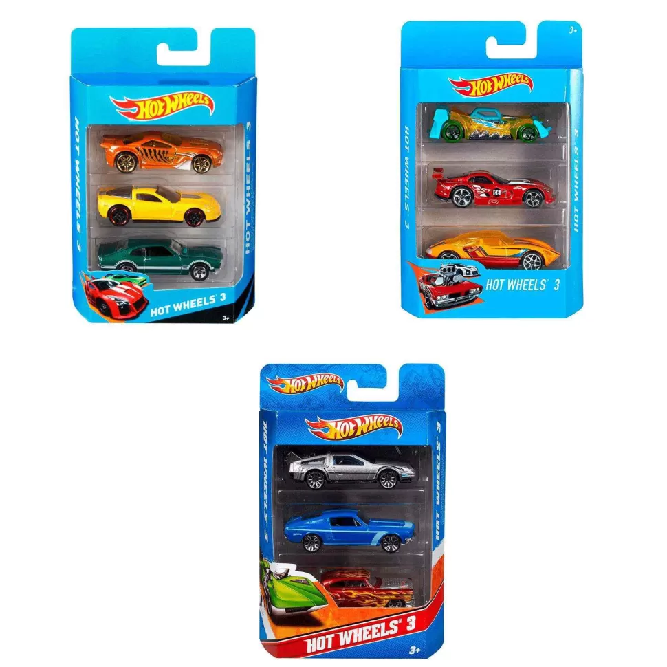 Hot Wheels Pack De 3 Coches De Juguete Modelos Surtidos 3 Anos* Vehículos Y Radio Control